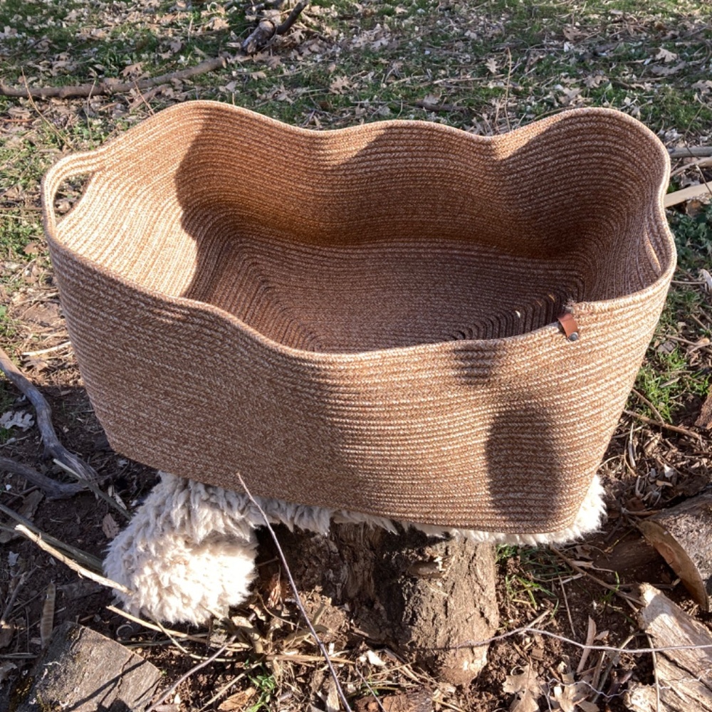 Large Woven Rope Basket - Picture 3 of 3